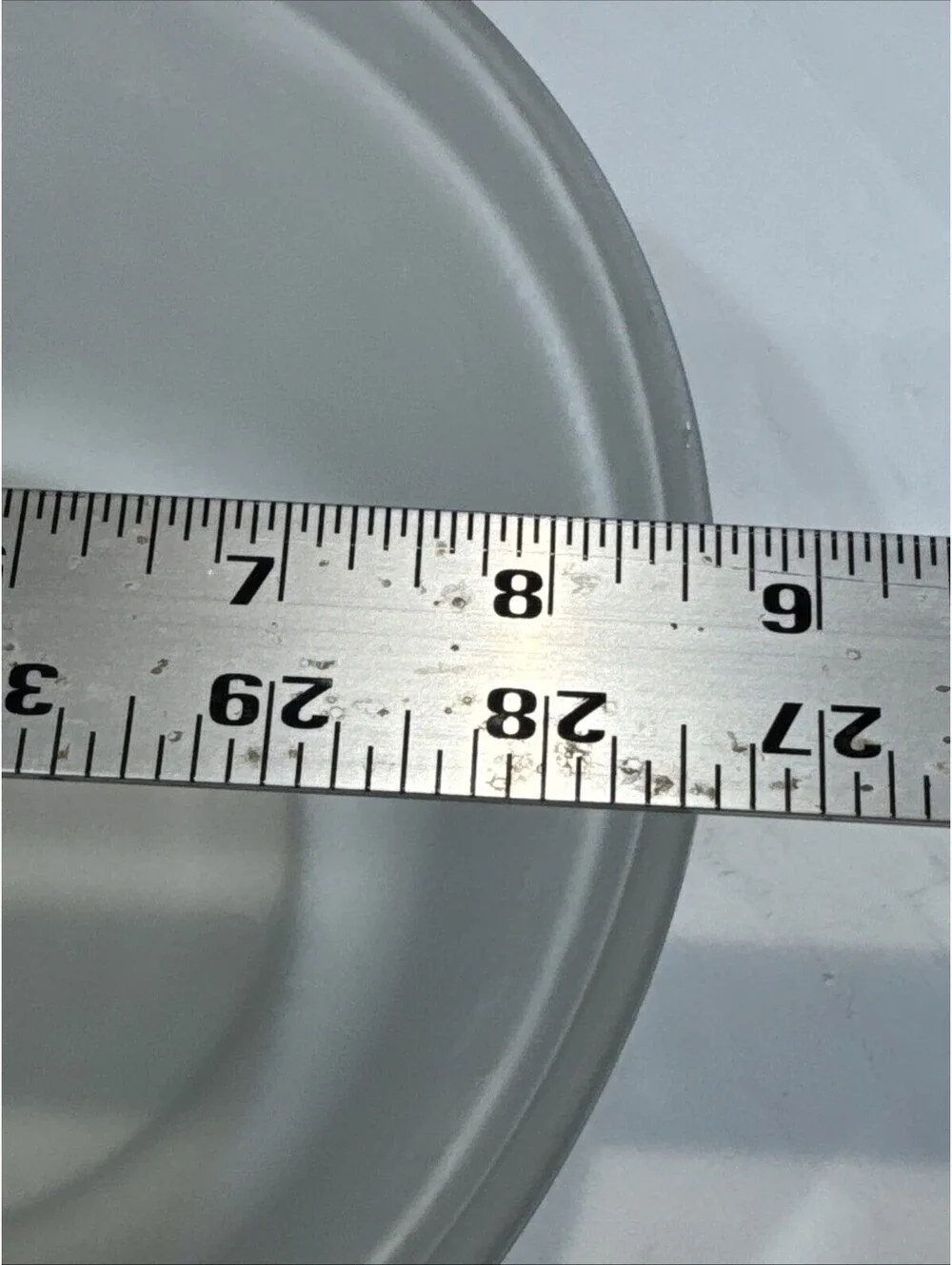 ANCHOR HOCKING Vintage Frosted Clear  Set of 3 Nesting Mixing Bowls Stacking